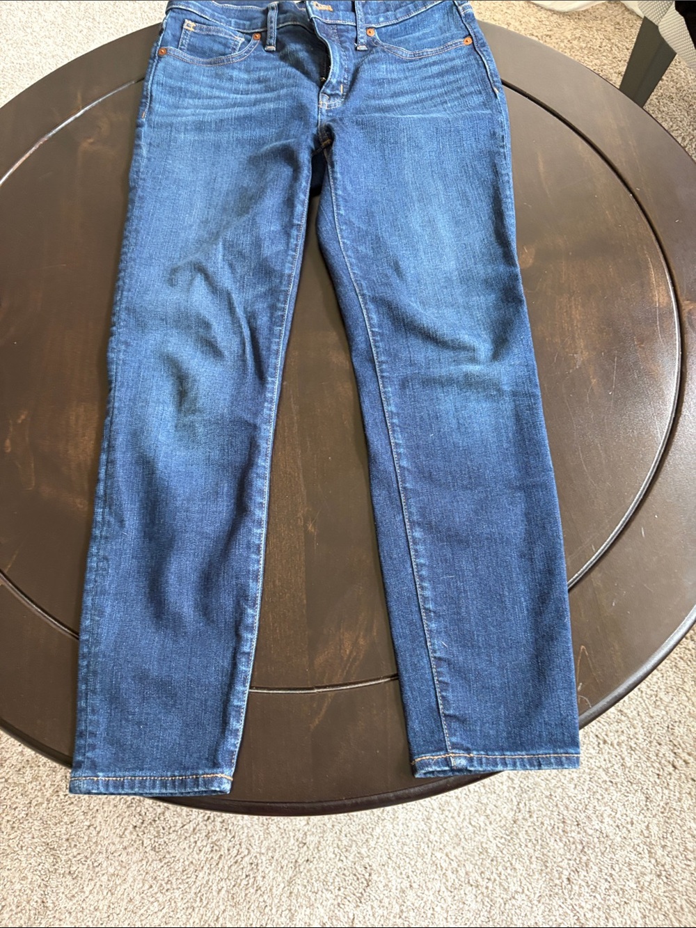 Madewell Women's Dark Blue Skinny Jeans - Picture 4 of 6